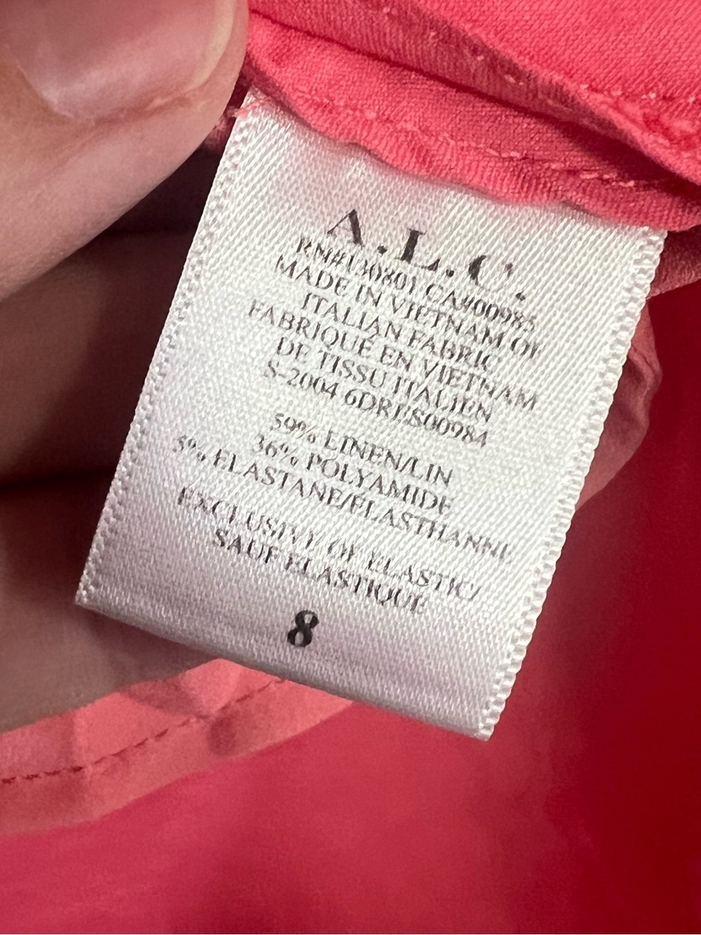 ALC Mila Off Shoulder Linen Blend Mini Dress - Picture 15 of 16
